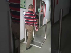 মুখ সনাক্তকরণ মেশিন সমন্বিত থার্মোমিটার সুইং ব্যারিয়ার গেট