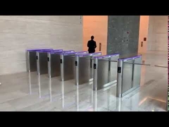 বহিরঙ্গন / অন্দর ড্রপ আর্ম টার্নস্টাইল BLDC মোটর কার্ড রিডার ফিঙ্গারপ্রিন্ট স্বীকৃতি সহ