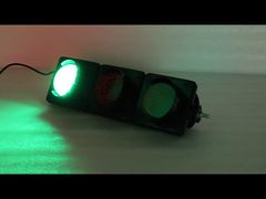 রঙিন লেন্স 100mm লাল হলুদ সবুজ LED ট্রাফিক লাইট