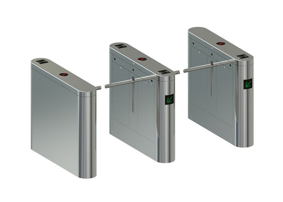IP55 RFID নিরাপত্তা গেট অ্যাক্সেস কন্ট্রোল ডাবল মোটর ব্রিজ ড্রপ আর্ম টার্নস্টাইল