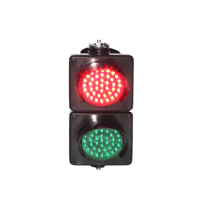 উচ্চ উজ্জ্বলতা মিনি আকার AC85V-265V DC12V 24V LED পিসি উপাদান লাল এবং সবুজ 100mm ট্রাফিক লাইট