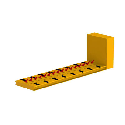রাস্তা স্পাইক ব্যারিয়ার নিরাপত্তার জন্য ৮০ টন ক্ষমতা এবং ১-২ সেকেন্ড প্রতিক্রিয়া সময় সহ ভারী শুল্ক A3 স্টিল টায়ার কিলার