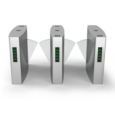 ডিসি ২৪V মোটর এবং স্বচ্ছ এক্রাইলিক ফ্ল্যাপ সহ বৈদ্যুতিক প্রত্যাহারযোগ্য ফ্ল্যাপ ব্যারিয়ার গেট, সিই অনুমোদিত টার্নস্টাইল