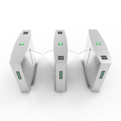 প্রবেশদ্বার নিরাপত্তা ফ্ল্যাপ ব্যারিয়ার গেট পথচারী টার্নস্টাইল, আইআর সেন্সর সহ, ২৭ সেমি ফ্ল্যাপের দৈর্ঘ্য এবং ১ সেকেন্ড খোলা/বন্ধ হওয়ার সময়