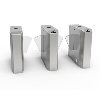 উচ্চ গতির 600 মিমি পাসওয়ার্ড প্রস্থ ফ্লেপ বাধা গেট 30 জন / মিনিট থ্রুপুট এবং 304 স্টেইনলেস স্টিল নির্মাণের সাথে