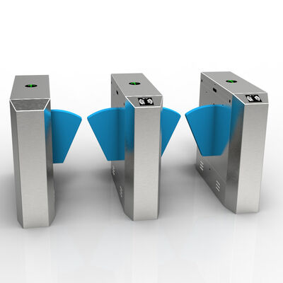 ক্লিয়ার অ্যাক্রিলিক ফ্লেপ এবং 30 জন / মিনিট থ্রুপুট আইপি 54 সুরক্ষা স্তরের সাথে কোমর উচ্চ টার্নস্টাইল