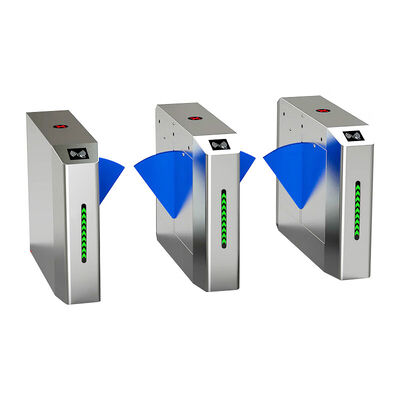 RS485 SS304 IP44 প্রবেশ নিয়ন্ত্রণ এবং পথচারী পরিচালনার জন্য ফ্ল্যাপ বাধা গেট
