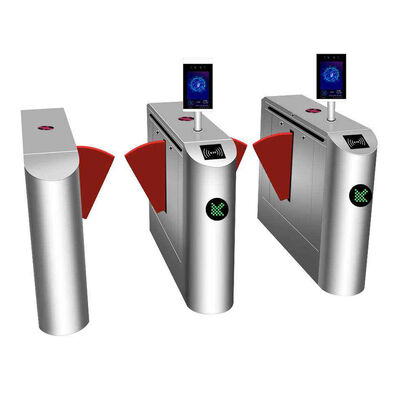 অ্যাক্সেস কন্ট্রোলের জন্য এলইডি সূচক সহ ফেস রিকগনিশন SUS304 35W ফ্ল্যাপ ব্যারিয়ার গেট