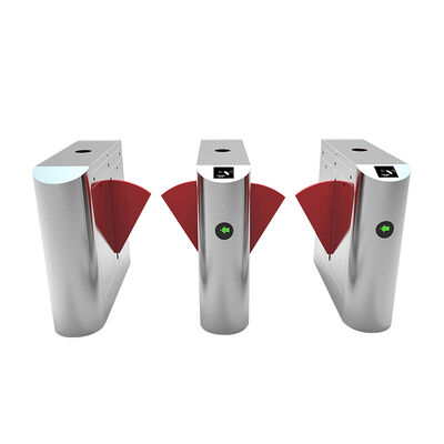 OEM বায়োমেট্রিক স্বীকৃতি প্রত্যাহারযোগ্য ফ্ল্যাপ ব্যারিয়ার টার্নস্টাইল