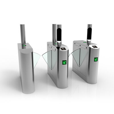 ০.২ সেকেন্ড খোলা/বন্ধ সময় SS304 স্টেইনলেস স্টীল রিমোট কন্ট্রোল ফ্ল্যাপ টার্নস্টাইল ব্যারিয়ার গেট