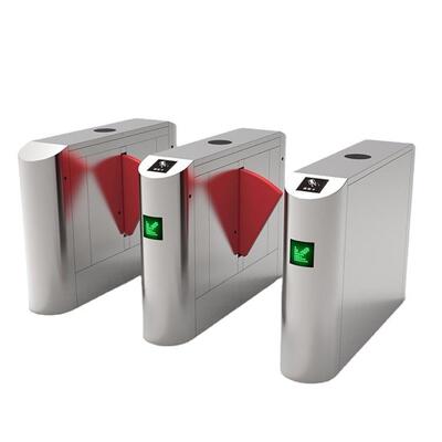 এলার্ম সিস্টেম এবং পিইউ ফোম ফ্ল্যাপ ব্যারিয়ার গেট সহ এলইডি লাইট নির্দেশিত স্পিড গেট