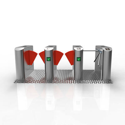 মেট্রো এবং বিমানবন্দর অ্যাক্সেস কন্ট্রোলের জন্য ২৬০মিমি উইং সহ ১০০W দ্বি-দিকনির্দেশক ফ্ল্যাপ ব্যারিয়ার টার্নস্টাইল