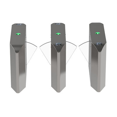 সিই সার্টিফিকেট এবং নরম সিলিকা জেল ফ্লেপ retractable বাধা গেট সঙ্গে ডাবল পাস গতি গেট