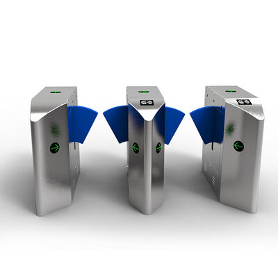 স্বয়ংক্রিয় টার্নস্টাইল ফ্ল্যাপ ব্যারিয়ার গেট, ৩০৪ বা ৩১৬ স্টেইনলেস স্টিল অ্যান্টি-টেলগেটিং ফাংশন এবং ডিসি২৪ভি মোটর সহ