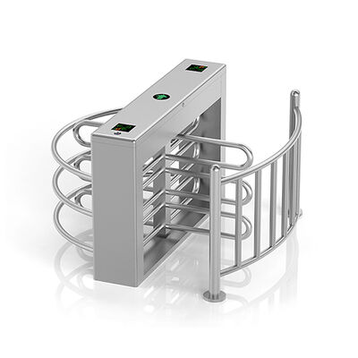 আঙুলের ছাপ পাঠক 304 স্টেইনলেস স্টীল দ্বি-দিকনির্দেশক অর্ধ উচ্চতা Turnstile কোমর উচ্চতা বাধা