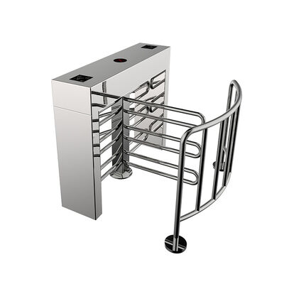 316 স্টেইনলেস স্টীল অর্ধ উচ্চতা টার্নস্টাইল হাইড্রোলিক বাফারের সাথে 25 থেকে 30 জন / মিনিটের প্রবাহ নিয়ন্ত্রণের জন্য