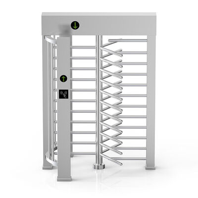 120° রটার পূর্ণ উচ্চতা Turnstile 600mm প্রস্থ এবং স্টেইনলেস স্টীল নির্মাণ