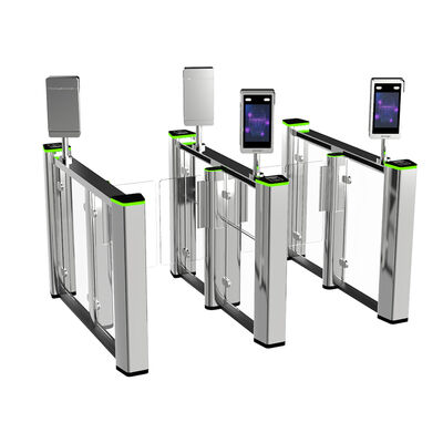 পথচারী নিয়ন্ত্রণের জন্য 1060 মিমি উচ্চতা সহ IP44 RGB LED নির্দেশক স্পিড গেট টার্নস্টাইল