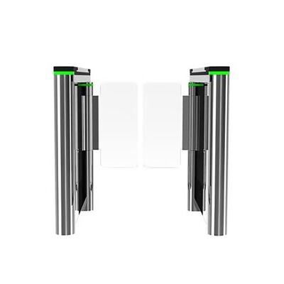 SS304 এক্রাইলিক 900mm প্রস্থের পথচারী টার্নস্টাইল গেট, ফেস রিকগনিশন এবং BLDC মোটর সহ