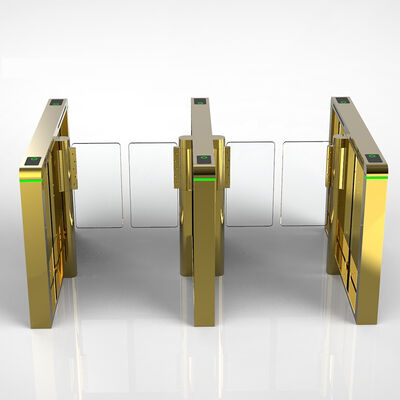 Rfid টেম্পারড গ্লাস স্পীড গেট টার্নস্টাইল ফাস্ট পাসিং 900 মিমি প্রস্থ