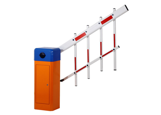 220V এসি 6 মি আর্ম 120 ডাবল কার্বন স্টিলের বুম ব্যারিয়ার গেট