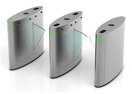 ডিসি 24V 10mA অ্যাক্সেস কন্ট্রোল ক্লিয়ার অ্যাক্রিলিক ফ্লেপ বাধা গেট টার্নস্টাইল