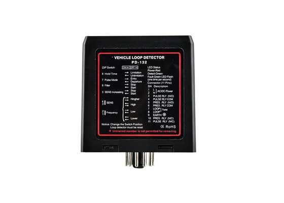 PD-132 ইনডাকটিভ 10 মিম দ্রুত প্রতিক্রিয়া সময় 20kHz 4.5VA যানবাহন লুপ সনাক্তকারী