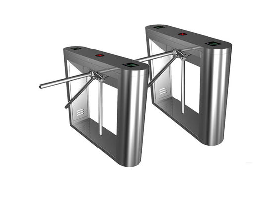 অ্যাক্সেস কন্ট্রোলের জন্য 304 স্টেইনলেস স্টিল হাউজিং সহ 510 মিমি আর্মের দৈর্ঘ্য 24VDC 40W ট্রাইপড টার্নস্টাইল গেট
