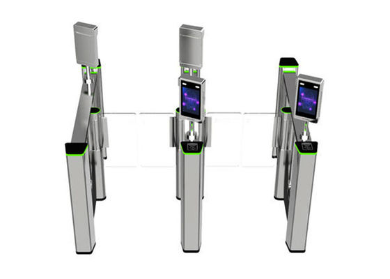 SS314 স্টেইনলেস স্টিল 600mm প্যাসেজ পথচারী সুইং ব্যারিয়ার গেট, ০.৪ সেকেন্ড খোলার সময়