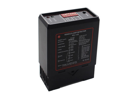 170KHz 4 ইনক্রিমেন্ট অ্যাডজাস্টেবল ভেহিকেল লুপ ডিটেক্টর PD132, ABS প্লাস্টিক হাউজিং সহ