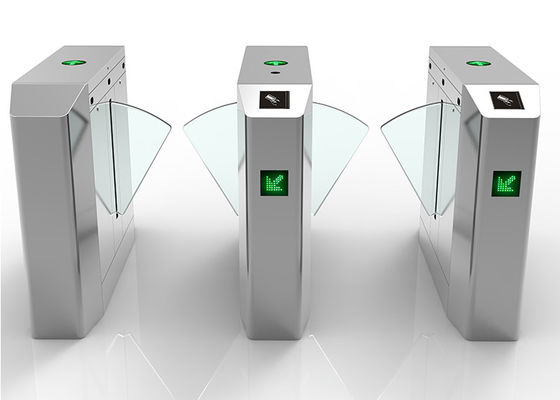 ডিসি 24V মোটর SS304 কোমর উচ্চতা ফ্লেপ বাধা গেট দোষ স্বয়ং চেকিং ফাংশন সঙ্গে