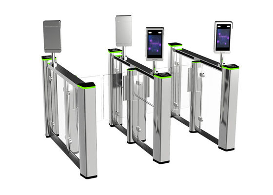 পথচারী নিয়ন্ত্রণের জন্য 1060 মিমি উচ্চতা সহ IP44 RGB LED নির্দেশক স্পিড গেট টার্নস্টাইল