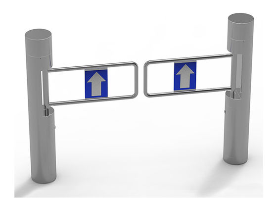 সুপারমার্কেট অ্যাক্সেস কন্ট্রোলের জন্য অটোমেটিক বিএলডিসি মোটর এসইউএস 304 অ্যাক্রিলিক আর্ম সহ সুইং বাধা গেট