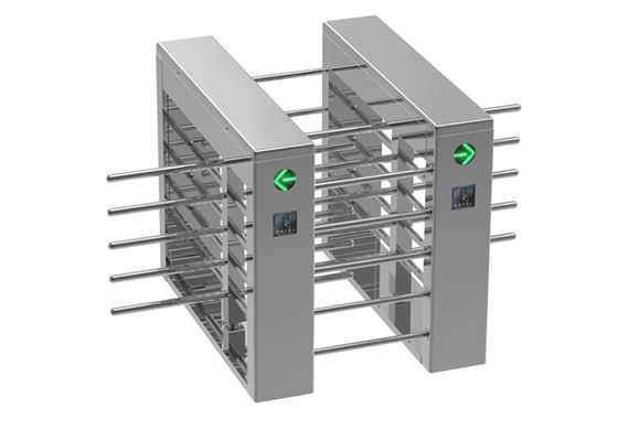 স্টেইনলেস স্টীল SUS304 অর্ধ উচ্চতা Turnstile নিরাপদ পথচারী অ্যাক্সেস জন্য 30W শক্তি এবং 0.2S প্রতিক্রিয়া সময় সঙ্গে