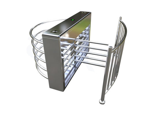 নিরাপদ প্রবেশ নিয়ন্ত্রণের জন্য 450 মিমি বাহু এবং IP55 রেটিং সহ SS304 স্টেইনলেস স্টিল হাফ হাইট টার্নস্টাইল