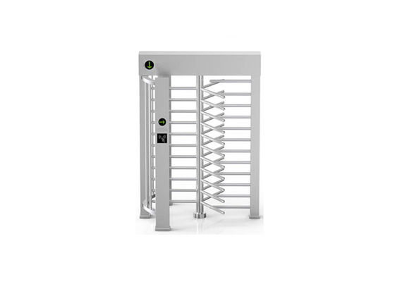 স্টেইনলেস স্টিল ফুল হাইট টার্নস্টাইল, প্রতি মিনিটে ৩০ জন পার হওয়ার হার এবং ৬০০ মিমি প্রস্থের চ্যানেল