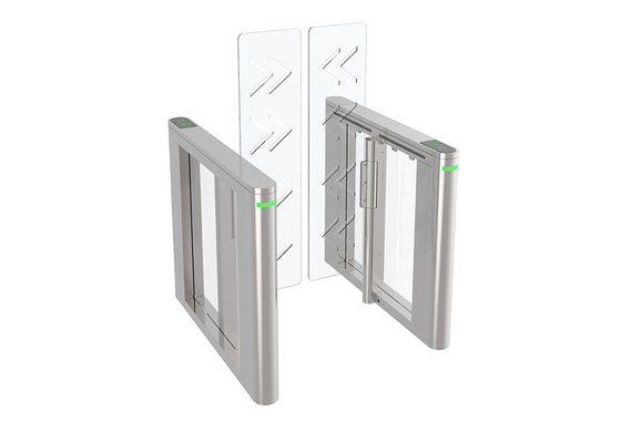 AC100V লেন টার্নস্টাইল গেট 0.2s ফুল হাইট সুইংিং প্যানেল ব্রাশলেস সার্ভো